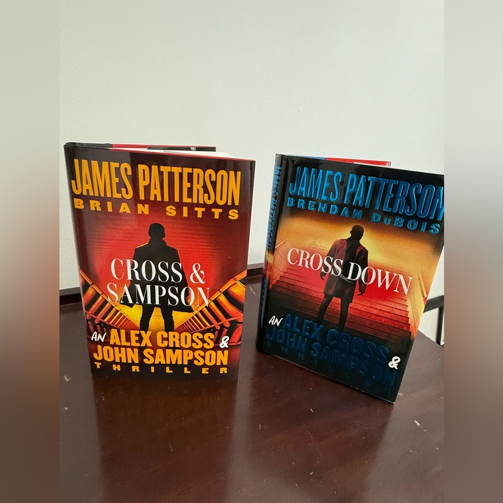 2 -James Patterson Alex Cross and John Simpson Thrillers Hardback Books